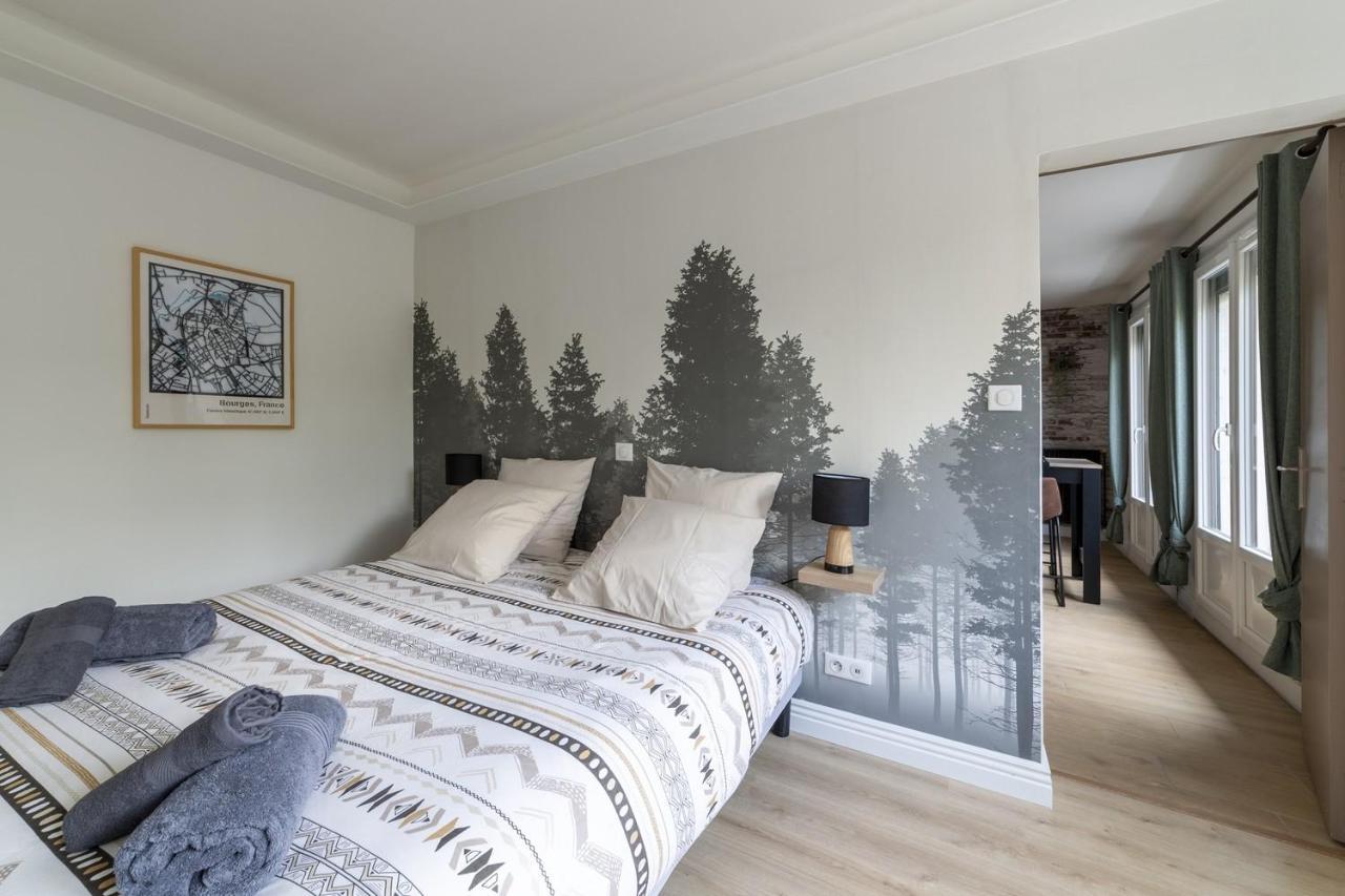 La Clairiere ~ Parking ~ Arrivee Autonome Apartment Bourges Luaran gambar